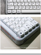 K135 Minimalist White Keycap PBT Thermal Sublimation XDA Concise Japanese Korea Key Cap Adaptive Mechanical Keyboard Keycaps