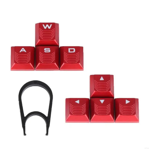 97QA Ergonomic Translucent Keycap Set for Mechanical Keyboards WASD and Arrows Keycaps Elevates Gaming Enhances Durability