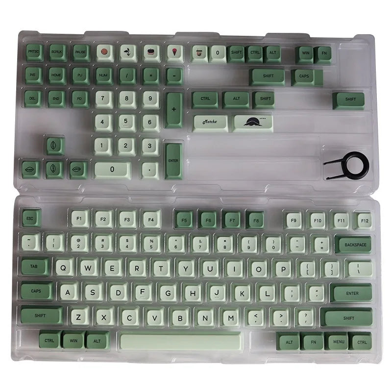 K135 Minimalist White Keycap PBT Thermal Sublimation XDA Concise Japanese Korea Key Cap Adaptive Mechanical Keyboard Keycaps