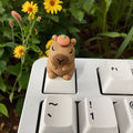 Cute Capybara Keycap Cartoon Animal Doll Custom Keycaps for Mechanical Keyboard Caps Kawaii Artisan Key Caps Car Decorative Gift